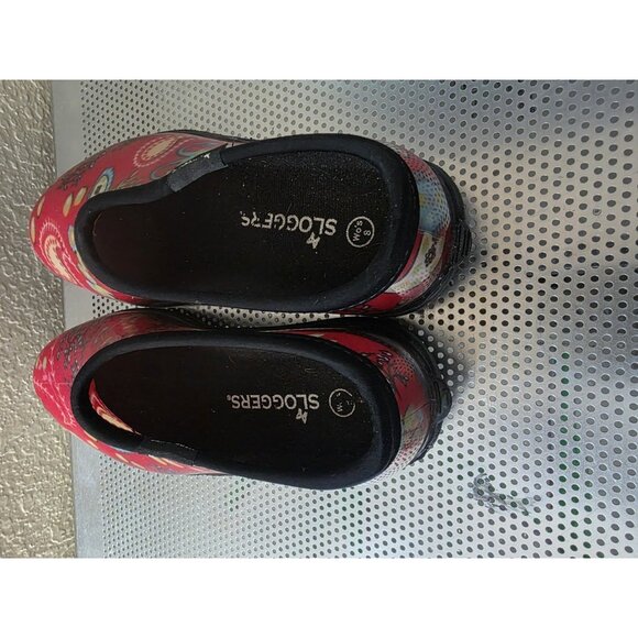 SLOGGERS Garden Clogs Slip-On Women's Size 8 Garden Yardwork Rainwear Paisley - Picture 4 of 6